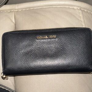 Michael Kors Pebbled Black Leather Wallet